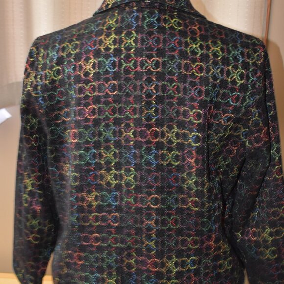 Woman's multi-colored blazer 1X - Picture 3 of 7